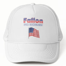Fallon for Congress Patriotic American Flag Design Hats