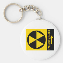 Fallout Shelter Guide Highway Sign Key Chain