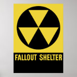 Fallout Shelter Sign posters
