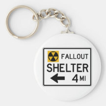 Fallout Shelter Street Sign Keychain
