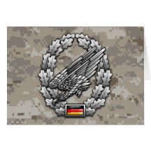 Fallschirmjägertruppe Barettabzeichen Card