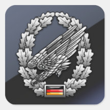 Fallschirmjägertruppe Barettabzeichen Stickers