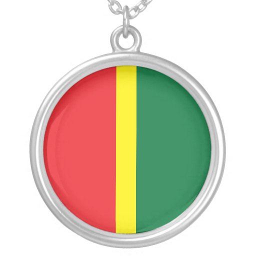 Falmouth Jamaica Reggae Silver Necklace