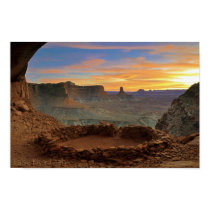 False Kiva sunset posters