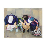 famila de turistas post cards