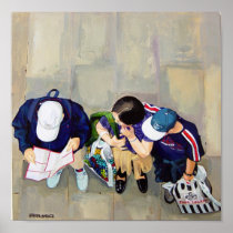 familia de turistas print
