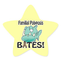Familial Polyposis BITES (brown) Star Sticker