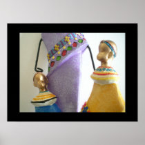 Family, children, ethnic culture, poster