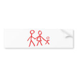 family dad mum kid bumper stickers