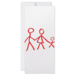 family dad mum kid rack cards