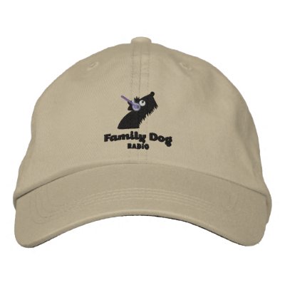 Family Dog Radio Embroidered Hat -tan
