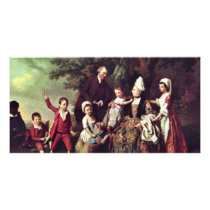 Family Group In Landscape,  By Johann Zoffany (Bes Photo Card