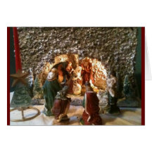 Family Heirloom Nativity Scene Christmas card