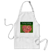 Family Holiday aprons Autumn Leaves Heart