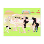 Family in Japanese Edo ara 2 postcards