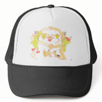 Family in Japanese Edo ara Hats