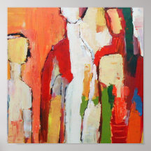 Family Modernist Painting Print