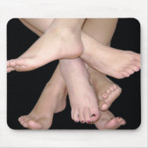 Family of Feet Mouse Pad
