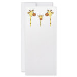 Family of Giraffes. Cartoon illustration. Custom rack cards
