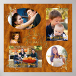 Family Photo Album Collage Poster