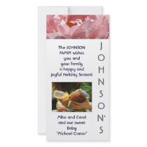 Family Photo Cards Baby HOLIDAY CARDS Rose