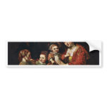 Family Portrait By Rembrandt Harmenszoon Van bumper stickers