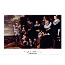 Family Portrait Of Ten People By Hals Frans Post Cards