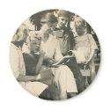 family reading boy shushing magnet