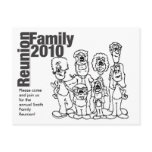 Family Reunion 2010 Colouring Invite postcards