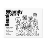 Family Reunion 2011 Colouring Invite postcards