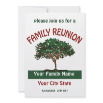 Family Reunion Apple Tree Invitation
