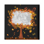 Family Reunion Autumn Tree Photo Frame magnets