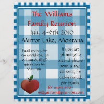 Family Reunion Flier Flyer Design