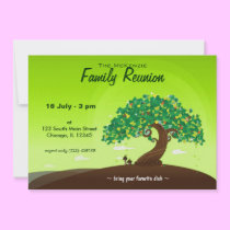 Family Reunion (Green) invitations