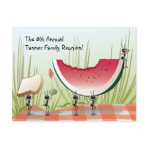 Family Reunion Invitation Postcard