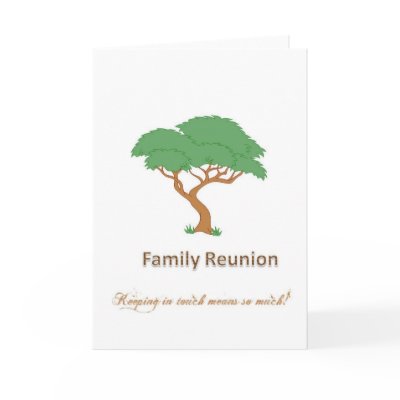 Family Reunion Tree - Blank Greeting Card by TWFStore_Favorites