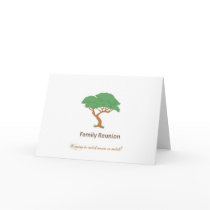 Family Reunion Tree - Blank Greeting Card