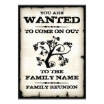 Family Reunion Wanted Invitations