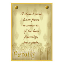 Family scrapbook tag or business card