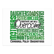 Family Square Cerebral Palsy Postcard