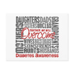 Family Square Diabetes Post Card