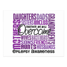 Family Square Epilepsy Postcards