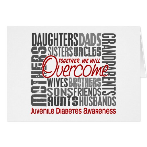 Family Square Juvenile Diabetes Greeting Card