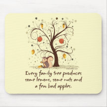 Family Tree Humour Mousemats
