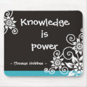 Famous 3 Word Quotes - Thomas Hobbes quote mousepads