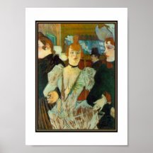 Famous Artists La Goulue arrivant au Ro Posters