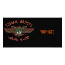 Famous Artists Paintball Personalized Photo Card