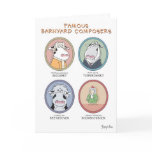 FAMOUS BARNYARD COMPOSERS GREETING CARD