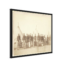 Famous Battery E 1st Artillery & 3 Hotchkiss Guns Gallery Wrap Canvas