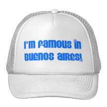 FAMOUS IN BUENOS AIRES MESH HAT